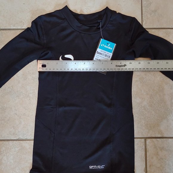 NWT SONDICO Boys' Core Long-Sleeve Base Layer Shirt, Black, Size US 8 - Picture 1 of 12